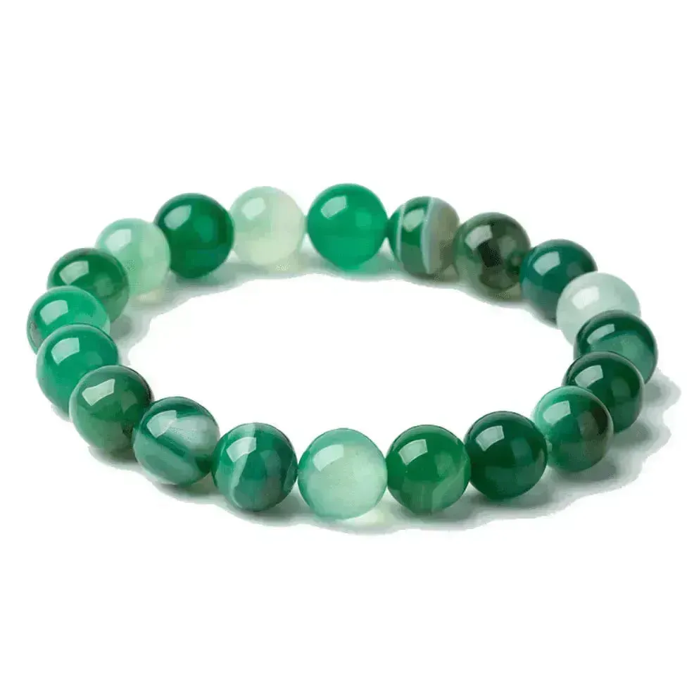 Handmade Black Lava Seven Chakra Healing Balance Beaded Bracelet